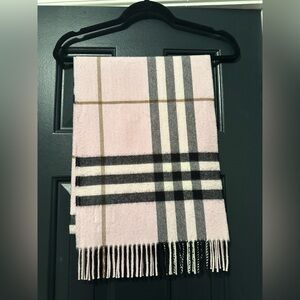 Burberry Pink Cashmere Scarf